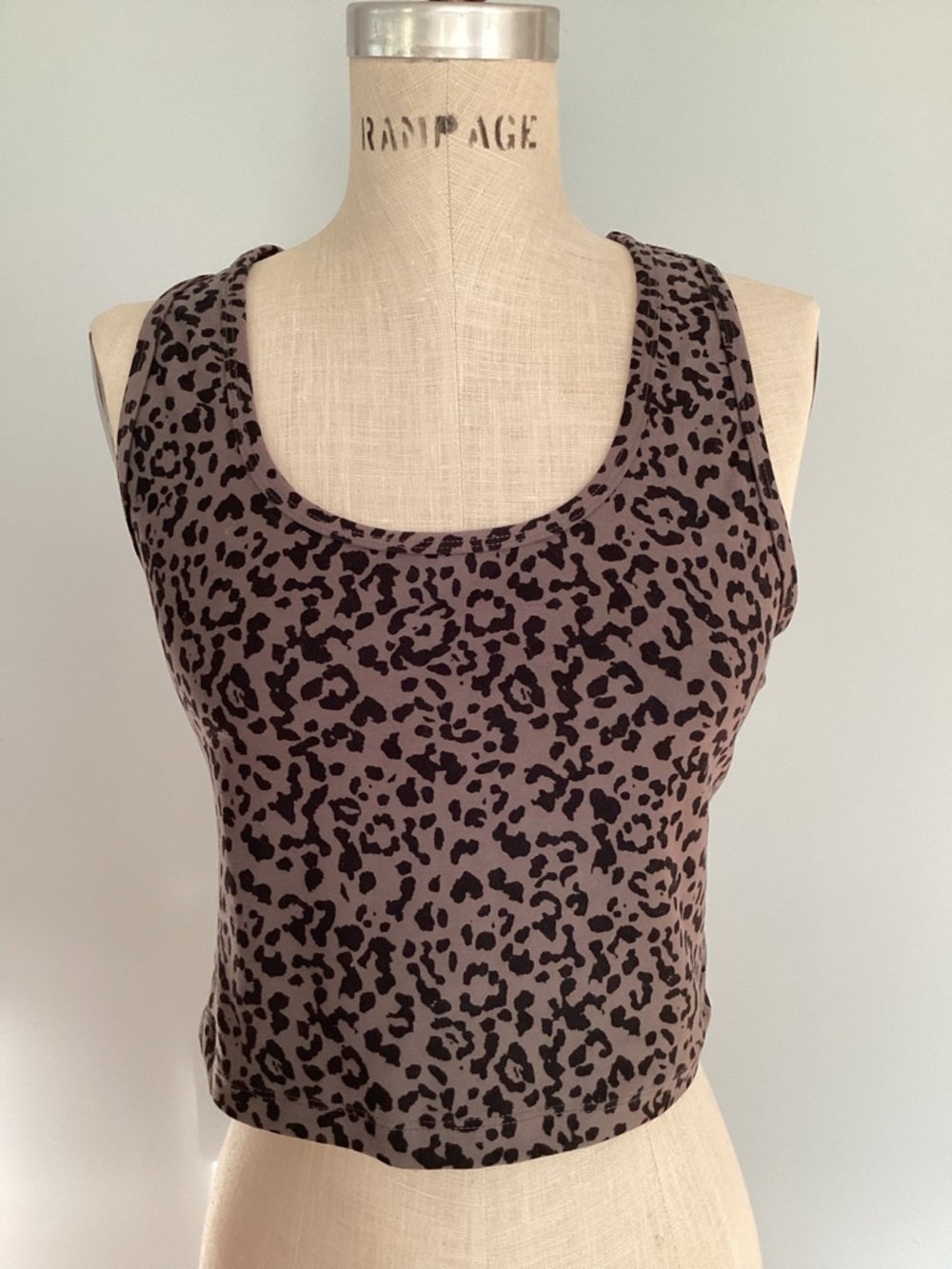 Evolution and Creation Leopard Racerback Sports Bra Size Large